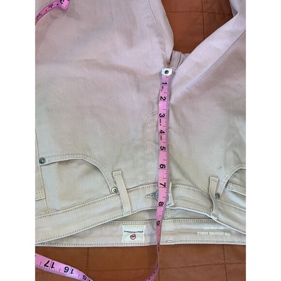 Ag Adriano Goldschmied Legging Ankle Super Skinny Raw Hem Jean MAUVE size  27 - Picture 9 of 11